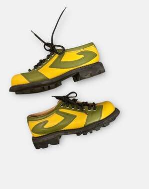 Vintage John Fluevog Seventh Heaven Angels Leather Chunky Shoes